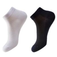 {Socks Shop} ถุงเท้าโรงเรียน Unisex ผ้าฝ้าย12คู่/สีดำหรือสีขาว