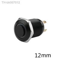 ◊  Black Push Button Switch 4 Pin 12mm Waterproof Led Light Metal High Head Momentary/Latching Switches Self-locking/Self-reset