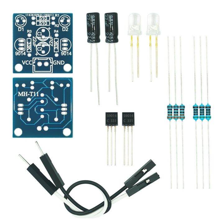 Simple flash circuit making 5MM LED bead flashing DIY kit flash circuit
