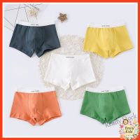 【Ready Stock】 ✜♦ C22 Ready Stocks 5 Pcs 3-12 Yrs Boys Underwears Candy Color Soft Cotton nage Boxer Briefs Kids Boxer Panties