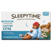 Celestial Seasonings Herbal Tea Sleepytime Extra เซเลสเทียล สลิปปี้ไทม์ เอ็กซ์ตร้า ชาช่วยนอนหลับ กลิ่นคาโมมายด์ 20tea bags