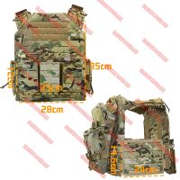 1000 D Nylon Quick Release adjustable laser cutting vest with Hydration Backpack and triple magazine pouch Tatcial combat set