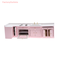 FactoryOutlete?Cheap? 1:12 dollhouse Miniature มุมตู้ล้างอ่างล้างหน้าอุปกรณ์เสริมสำหรับทำอาหาร