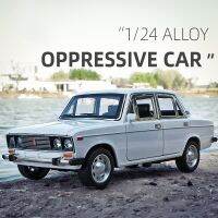 1:24 N LADA 2106รถโลหะผสมหล่อตายโมเดลรถของเล่นเสียงและแสงของเล่นเด็กของสะสมของขวัญวันเกิด