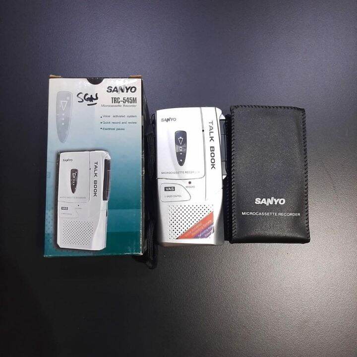 Sanyo TRC 545m micro cassette recorder analog mini Voice recorder