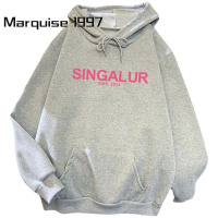 Marquise1997 เสื้อฮู้ด เสื้อแขนยาวอบอุ่น หลวมและสบาย สบาย เท่ สบายๆ วินเทจ WWY2392Z69 38Z230923