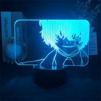 Anime 3D Night Light For Kids Dazai Osamu Figure LED Table Lamp Bungo Stray Dogs Bluetooth Nightlight Acrylic