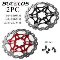 2ชิ้น BUCKLOS ดิสก์เบรกจักรยาน160/180/203จักรยานใบพัดลอยจักรยานเสือภูเขาสแตนเลส Mtb ใบพัดเบรคโรเตอร์1ชิ้น