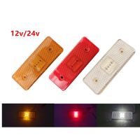 4pcs E8 24V 12V Led Reflector lamp truck external light Side Marker Trailer Light Bus lorry 110X40mm Red Amber White Emark