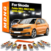 MDNG Canbus สำหรับ Fabia MK1 MK2 MK3 1999-2015 2016 2017 2022ยานพาหนะโคมไฟ LED ภายในโดมแผนที่ชุดไฟอุปกรณ์เสริมในรถยนต์