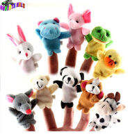 Rh【พร้อมส่ง】ของเล่นตุ๊กตาตุ๊กตานุ่มนิ่มตุ๊กตายัดนุ่น Boneka Jari Tangan รูปสัตว์การ์ตูนสำหรับเด็กแม่-เด็ก10ชิ้นพร้อมส่ง【low price】