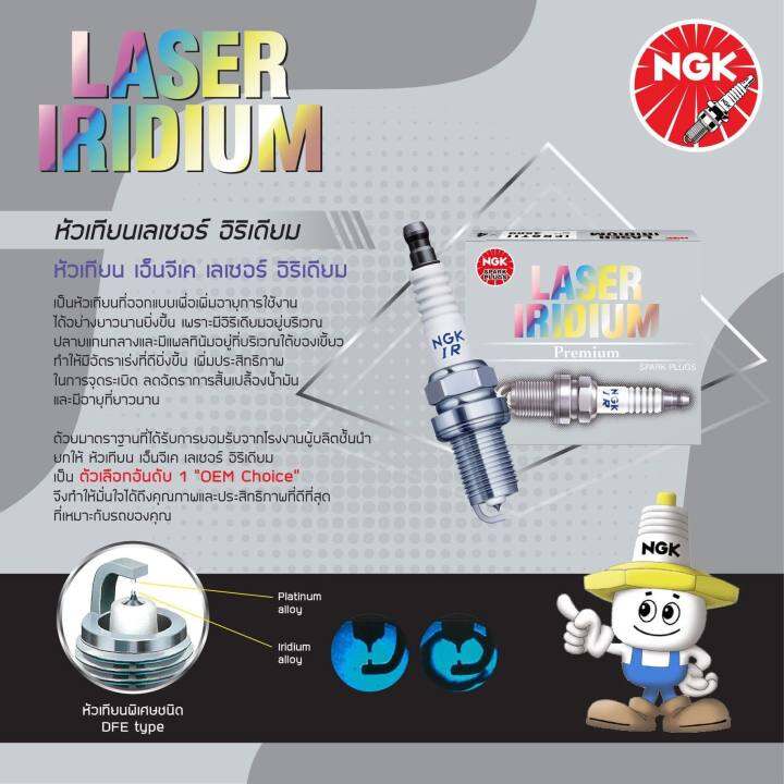 ngk-หัวเทียนญี่ปุ่น-รุ่น-laser-iridium-เบอร์-cr9eia-9-จำนวน-1-หัว-สำหรับมอเตอร์ไซค์บิ๊กไบค์-ninja650-er-6n-versys650