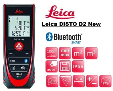 leica disto e7100i 200ft laser distance measure with bluetooth, black/red 