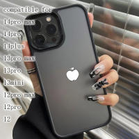 【พร้อมส่ง】PVC เคสโทรศัพท์แบบด้าน เลนส์แบบแพนด้าตาดำ 12/12pro 12promax 13/13pro 13promax 14/14pro 14promax