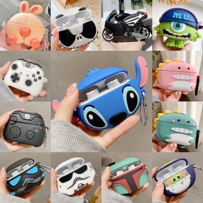 INS Cute Disney Stitch Silicone Earphone Case for Beats Studio Buds 3D Wireless Bluetooth Earphones Shockproof Protective Cover Wireless Earbud Cases