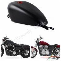 รถจักรยานยนต์สีดำ3.3แกลลอน EFI ถังน้ำมันถังแก๊สสำหรับ Harley Sportster XL1200 XL883 883เหล็กซุปเปอร์โลว์กำหนดเองได้72 48 2007-2021