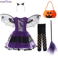 halloween costume for kids baby girls children vampire witch costume girl cosplay Carnival Party princess fancy dress up clothes