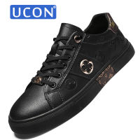 UCON รองเท้ากีฬาลำลองสำหรับผู้ชายเข้ากับทุกชุดใหม่ฤดูใบไม้ผลิและฤดูร้อนรองเท้าสบายๆแฟชั่นสำหรับผู้ชายรองเท้ากีฬากลางแจ้งแบบผูกเชือกน้ำหนักเบา39-44