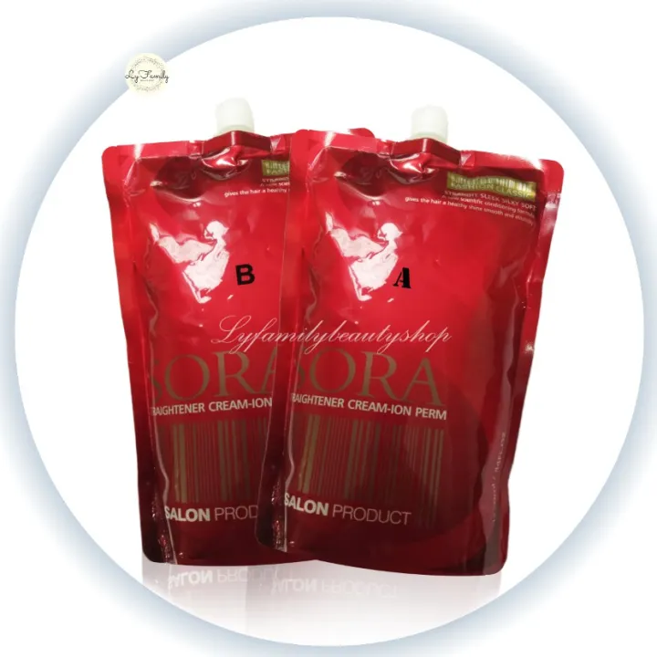 d/xSora Hair Rebonding Rebond Cream Set Straightener creamion perm