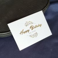 【high quality】Bronzing Happy Birthday Greeting Card Thank You Card Greeting Invitation Cards Best Wishes Cards Gift Message Cards