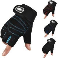 hotx【DT】 Cycling Fingerless Gloves Men Mtb Half Fingers Bicycles Gym Wrist Sport Exercise Training