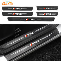 GTIOATO สำหรับ TRD คาร์บอนไฟเบอร์ กันรอยประตูรถยนต์ สติกเกอร์ท้ายรถ แผ่นกันรอยประตูรถยน สติ๊กเกอร์ติดรถ สำหรับ Toyota Vios Avanza Yaris Fortuner Corolla Cross Altis CHR Yaris ATIV Camry Innova Alphard Hiace Commuter Hilux