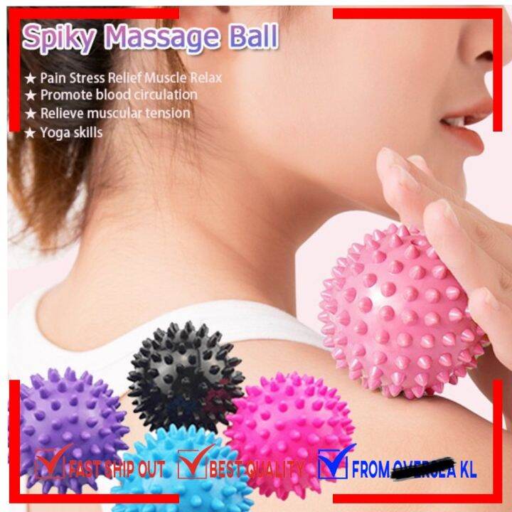 AMC Spiky Massage Ball Trigger Point Sport Fitness Hand Foot Pain