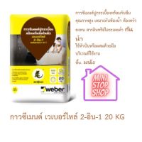 ปูนกาวตุ๊กแก กาวซีเมนต์ เวเบอร์ไทล์ 2-อิน-1 20 กิโลกรัม กาวซีเมนต์ปูกระเบื้องพร้อมกันซึม คุณภาพสูง เหมาะกับห้องน้ำ ห้องครัว ปูทับกระเบื้องเก่า