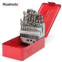 【✆New✆】 guangz Realmote คุณภาพสูง25Pcs 1-13Mm Twist Set Mata Bor Hss ไม้สว่านไฟฟ้าโลหะเมตริกเครื่องมือ