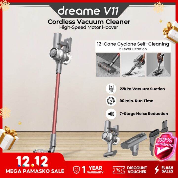 Dreame V11 Cordless Vacuum Cleaner 25000Pa Vacuum Suction Power 90 Min