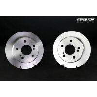 RUNSTOP รันสตอป brake disc จานเบรคหน้า แบบเรียบ ขนาดเดิม262mm  Mercedes Benz รุ่น W201 190 E 2.3 2.4 2.5 2.6  เบรก