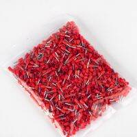 【Limited stock】 1000Pcs ฉนวนทองแดง Crimp Terminator เย็นฉนวน Termina VE0508 VE7508 VE1008 VE1508 VE2508 VE4009