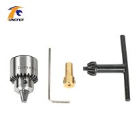 Tungfull Motor Drill Chucks 0.3-4mm Jto Taper With Chuck Key 3.17mm Brass Mini Electric Motor Drill Chucks Clamping