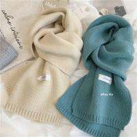 {Warm scarf}ผ้าพันคอสัมผัสนุ่ม15สีทึบสำหรับผู้หญิงฤดูใบไม้ร่วงฤดูหนาวที่อบอุ่นน่ารักผ้าพันคอถักคอ39;S ผ้าพันคอสำหรับทุกเพศ2023หนาใหม่