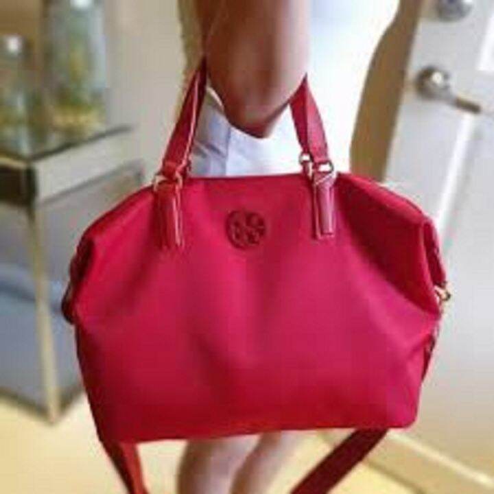 Tory burch tilda hot sale nylon slouchy satchel