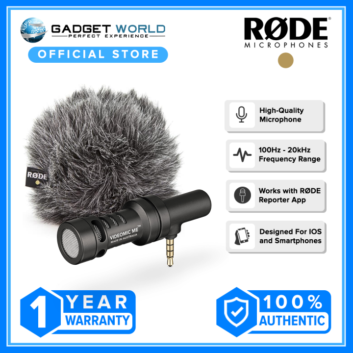 Rode VideoMic Me Compact TRRS Cardioid MiniShotgun Microphone for