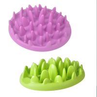 Pets Dog Cats Feeders Bowls Catch Interactive Hard Silicone Cat Kitten Slow Food Feed Non Slip Anti Gulping Feeder Bowl