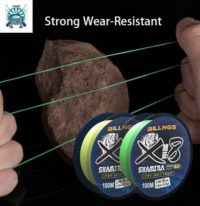 Fluorescent Fishing Line Strong Tensile Force PE Line Non Fading Non