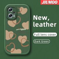 เคส JIUMOO สำหรับ Xiaomi Poco X4 GT Poco X4 NFC Redmi K50i Note 11T Pro Note 11T Pro + เคสกระแสแฟชั่นแบรนด์น่ารักลายรักบางนุ่มหนังซิลิกาเจลสีปกป้องเลนส์จากเคสกันกระแทก