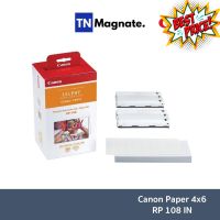 [กระดาษพิมพ์รูป] Canon Paper 4x6 RP 108 IN สำหรับเครื่องพิมพ์ Canon Selphy CP820, CP910, CP1000, CP1200, CP1300 #หมึกเครื่องปริ้น hp #หมึกปริ้น   #หมึกสี   #หมึกปริ้นเตอร์  #ตลับหมึก