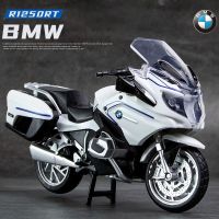 1:12 BMW ของเล่นโมเดลรถจักรยานยนต์หล่อขึ้นรูปด้วยโลหะผสม R1250RT การรวบรวมยานพาหนะไฟถนนทางขรุขระเสียงและเสียงรถยนต์ของเล่นรถจักรยานยนต์อัตโนมัติ Oo 。0