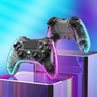 【DT】hot！ Transparant Game Controller for PS4 /Switch /PS3/Android /PC/IOS Joystick Console Buttons