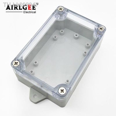 ✴ 100mm x 68mm x 40mm Clear Cover Sealed DIY IP65 ABS Plastic Wire Box Waterproof Electric Junction Box with Fixed Mount Holes