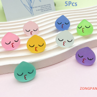 ZONGPAN 5ชิ้นเรซินเรืองแสงขนาดเล็กหยดน้ำขนาดเล็กที่สร้างสรรค์แผงหน้าปัดของเล่นตกแต่งบ้านสวนสีการ์ตูนเครื่องประดับรถน่ารักของขวัญ