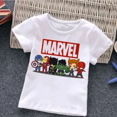 Stumble Guys boys 100%Cotton Print T-shirt y2k one piece Kawaii