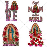 【YF】✆◊❃  Digital Print Transfer Film Religious Transfers for Bebe Abuela Our Virgen de Guadalupe Mom Gigi