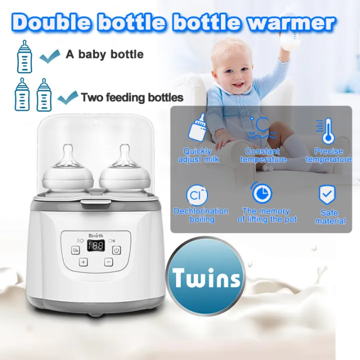 Double bottle Baby Milk Warmer Steam sterilization Newborn Food warmer ...