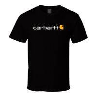 2023 NewTop ขายผ้าฝ้าย2022เสื้อยืด Carhartt K195ลายเซ็นโลโก้ Midweight ผ้าฝ้ายนุ่มหลวม Breathable