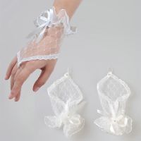 ☄ Bridal Wedding Studio Wedding Photography Wedding Dress Gifts Short Hook Lace Gloves
