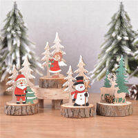 Superior Home Shop Christmas Tree Wooden Ornament DIY Gift Snowman Santa Claus Craft Fot Home Decoration Table Deco